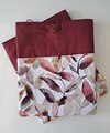 Booksleeve - Bloemenpatroon donkerrood